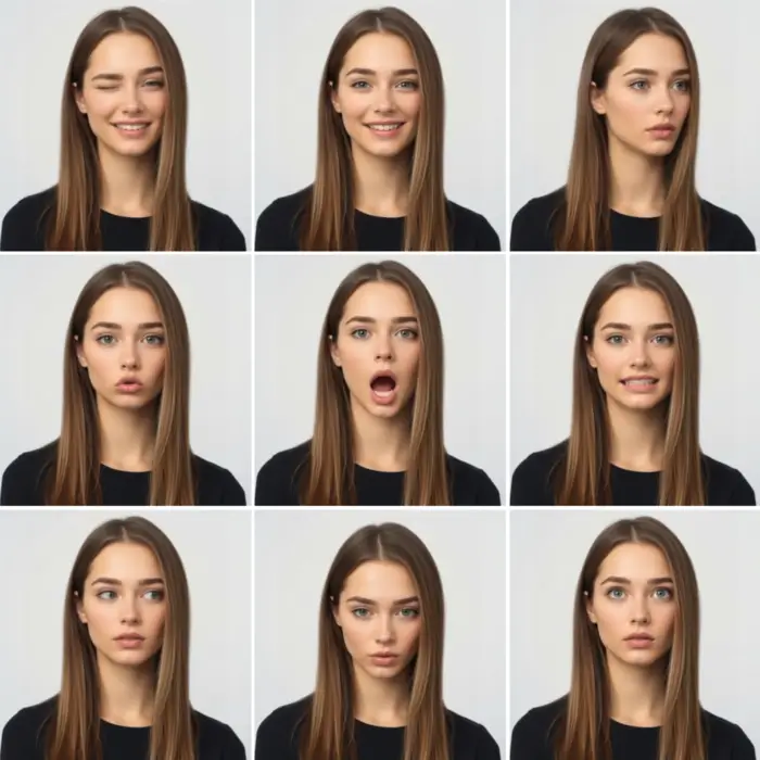 Step-by-step guide to creating a live portrait.