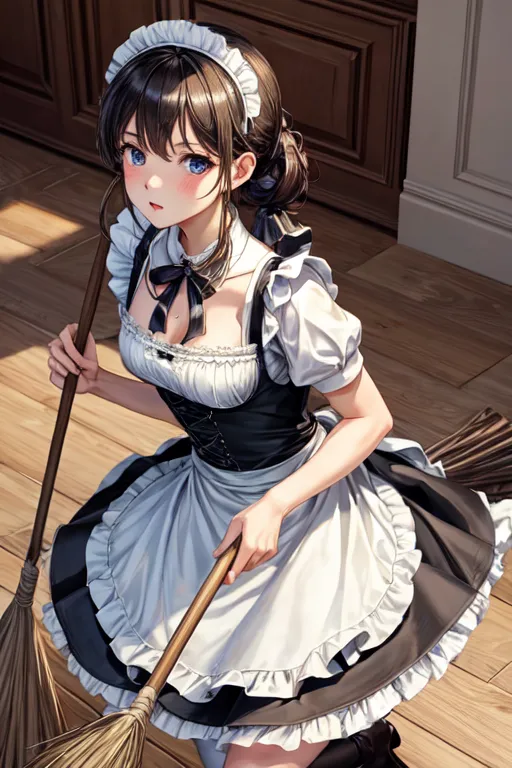 AI 生成 巨乳 メイド