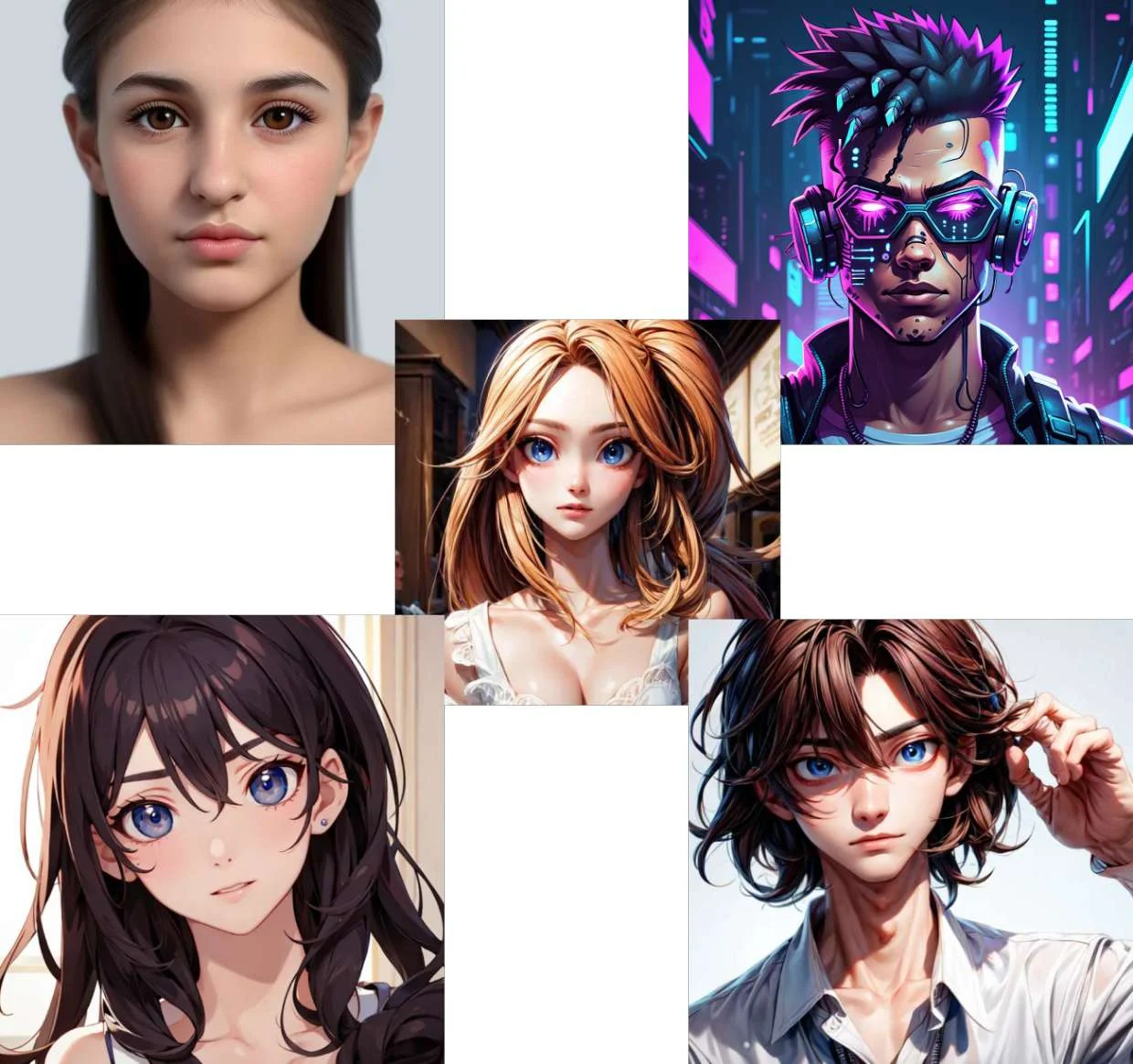 Explore more styles with AI face generator