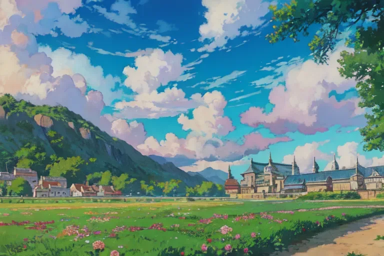Turn realistic landscape image to Ghibli style