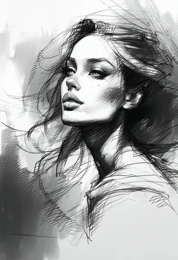 Sketch created with stable diffusion 3.5