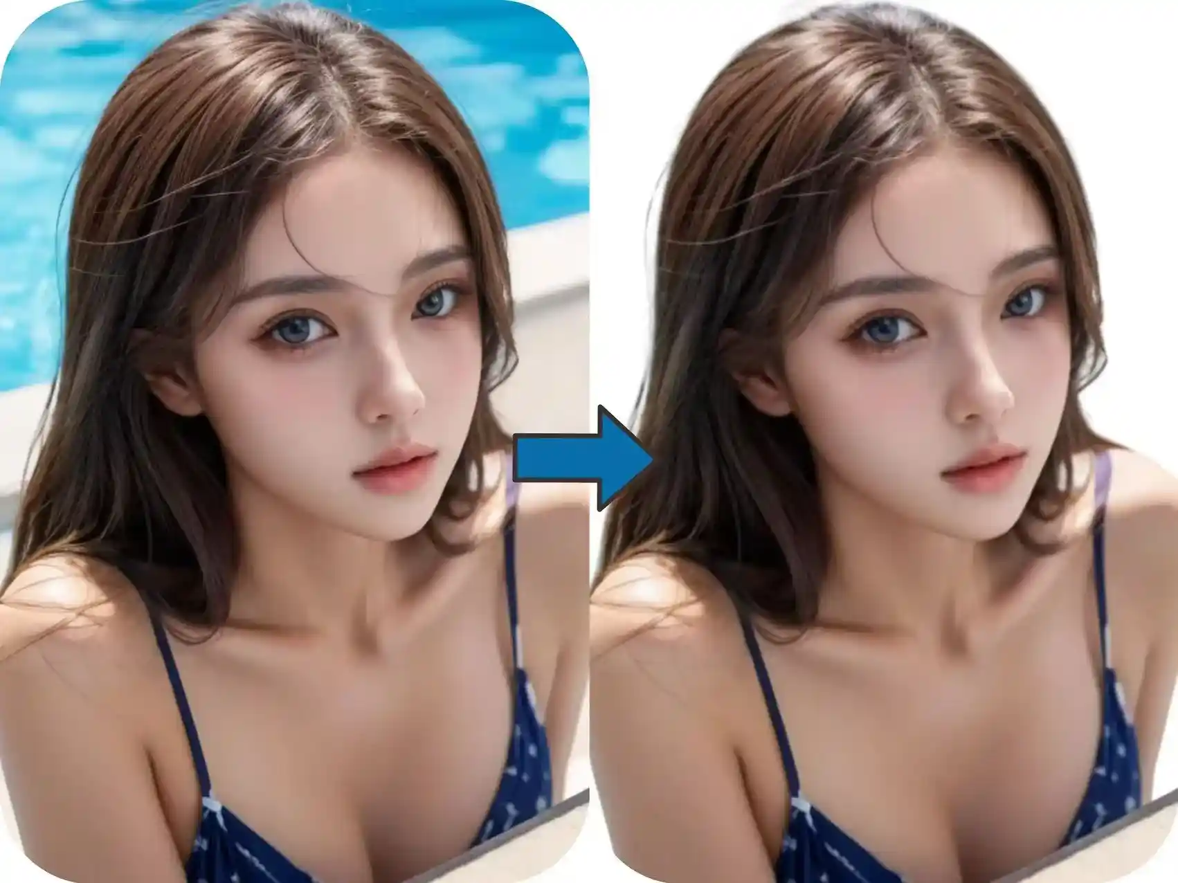 Remove backgrounds for photo of real people