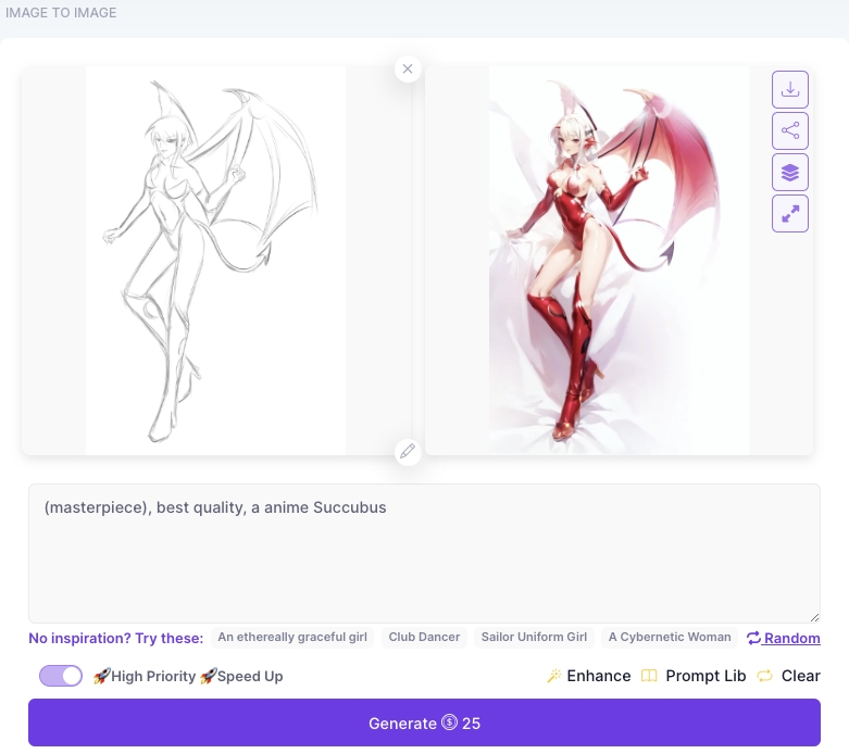 AIが線画を自動で色分け