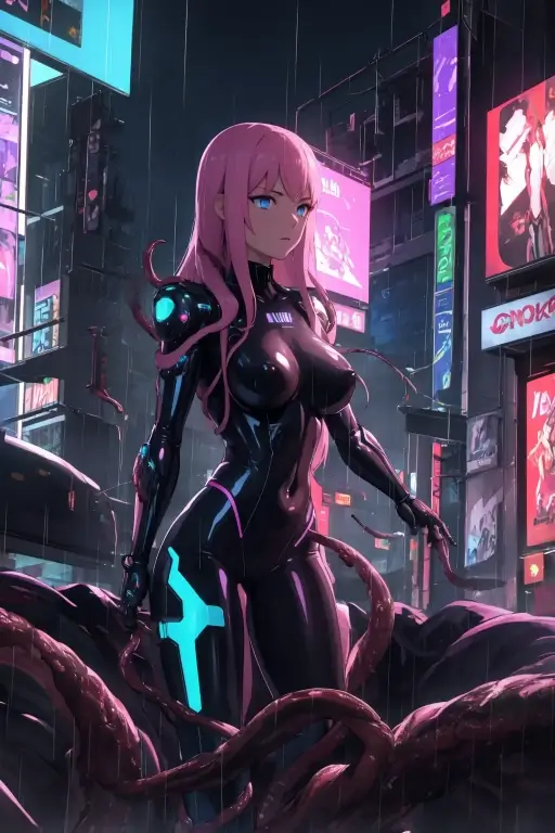 AI触手サイバー少女