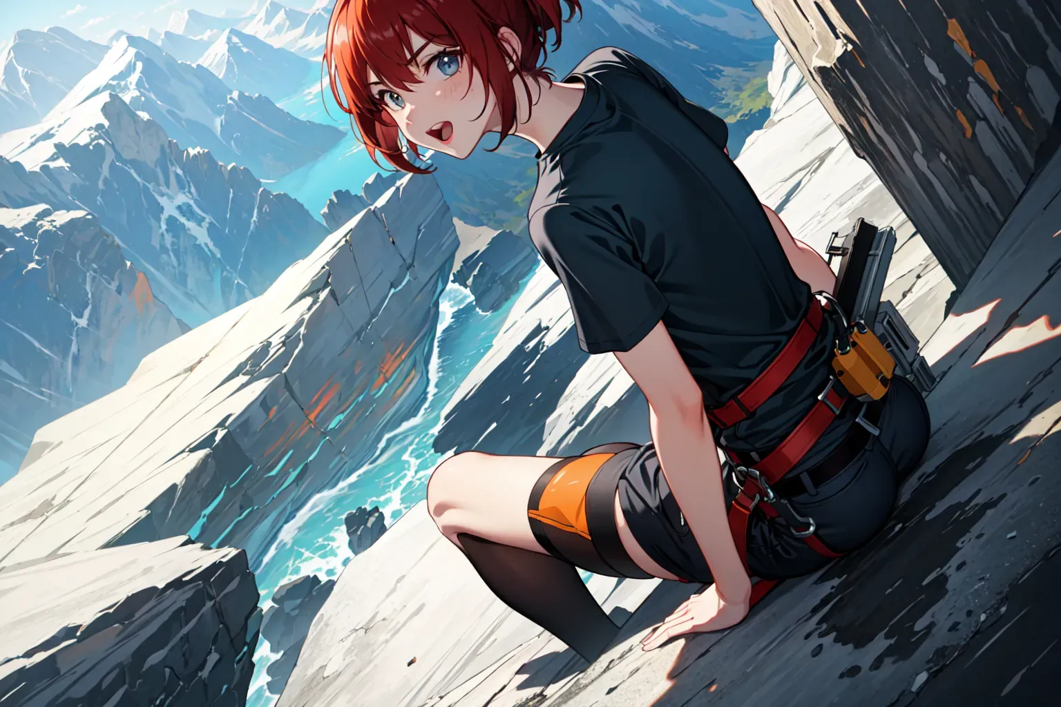 Mountain Climbing Action Prompt