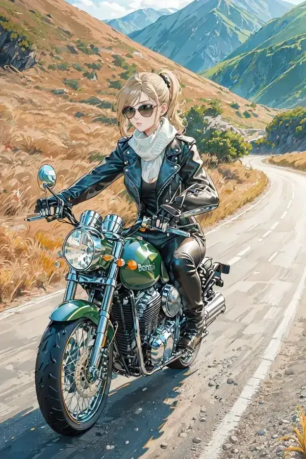AI-generated motorbike illustration