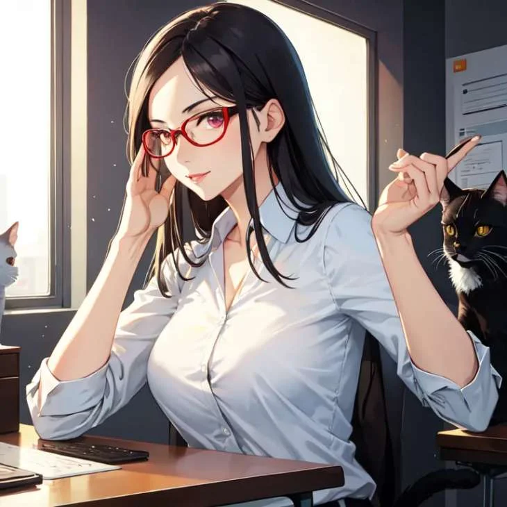 Anime female headshot Buny