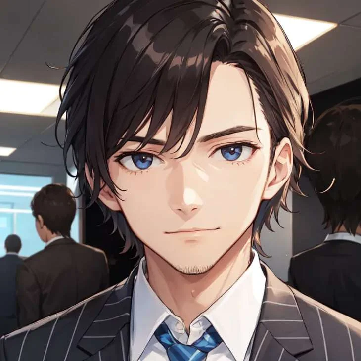 Anime male headshot Jascia