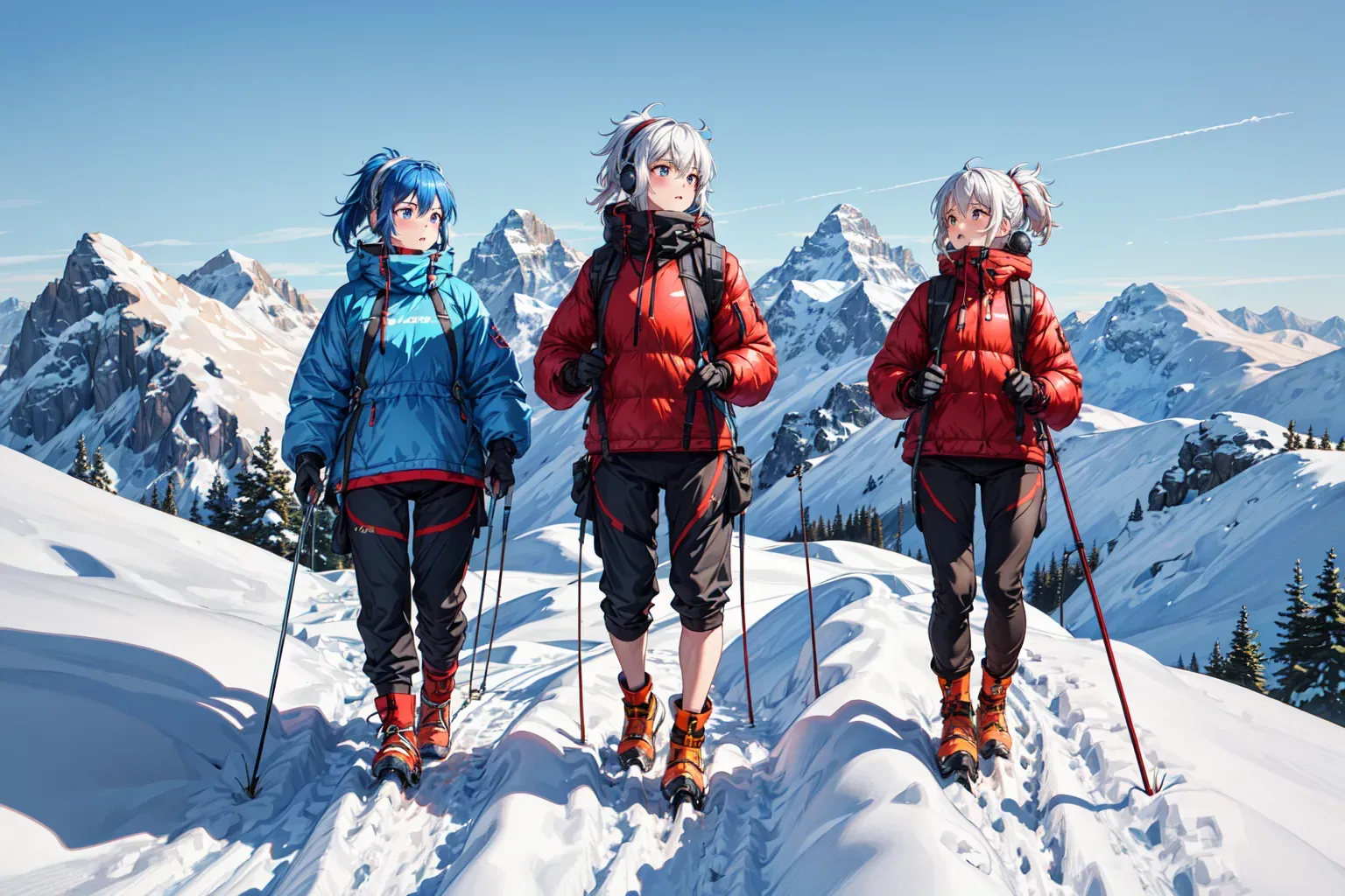 Skiing Action Prompt