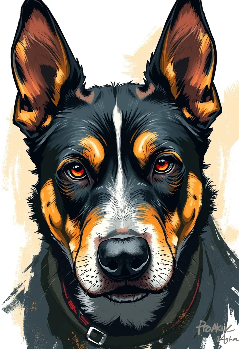 illustration art image made by Flux model