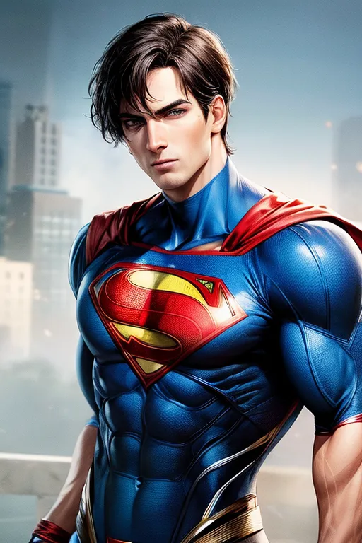 AI-generated superman portrait