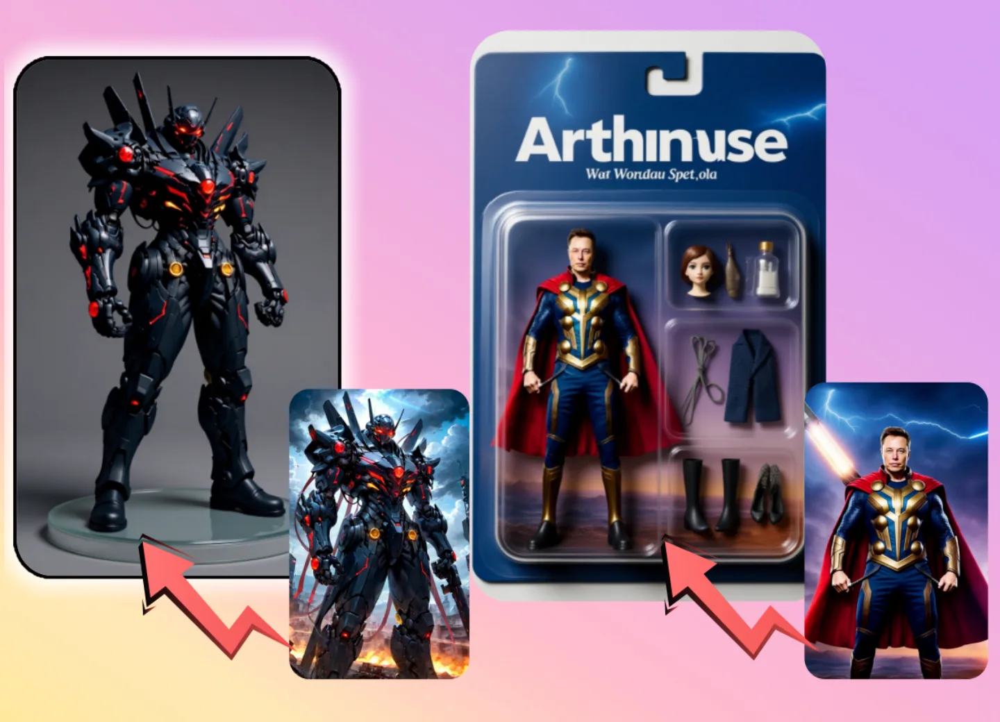 Transform Celebrities or Characters into Action Figures