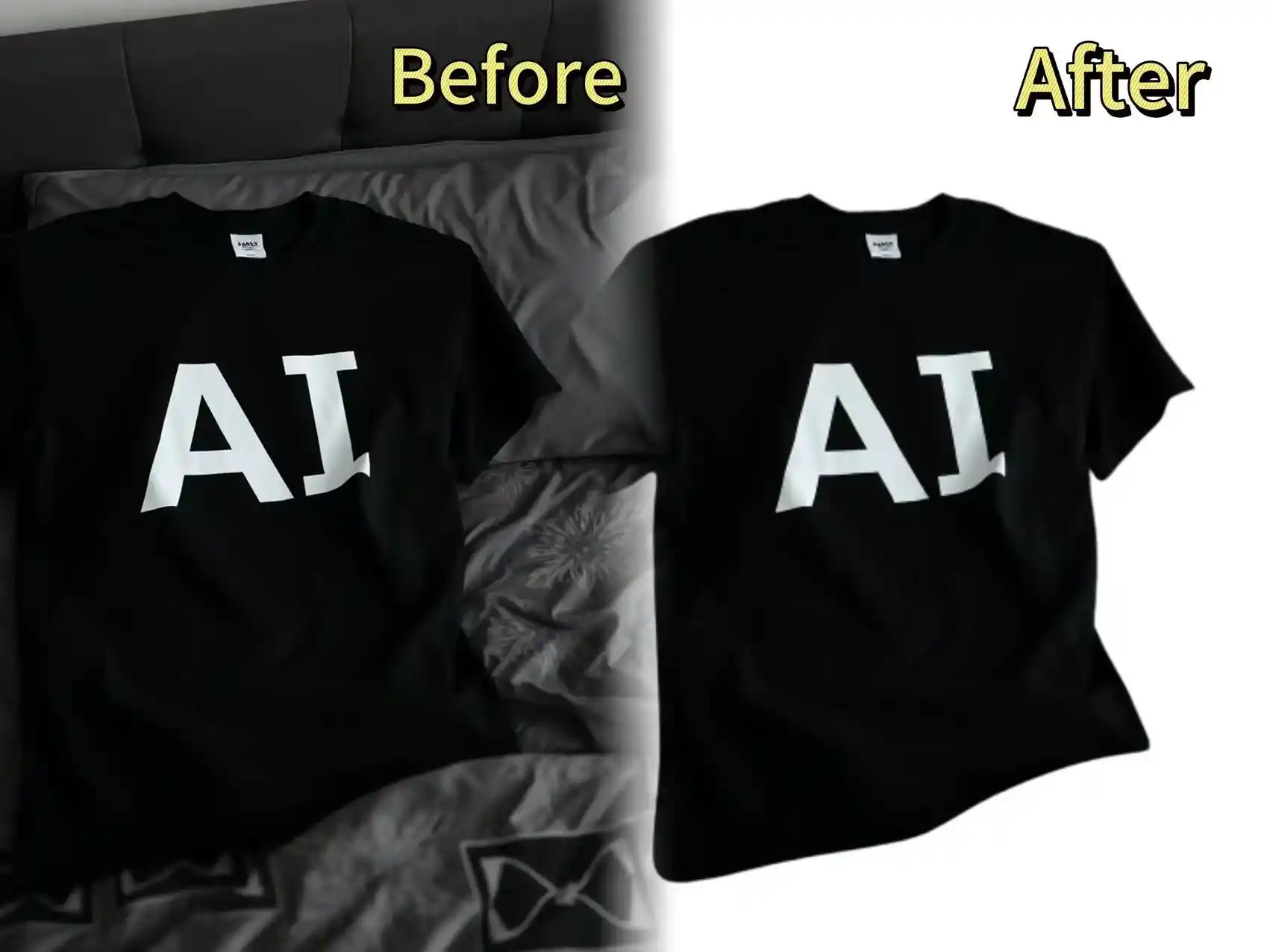 Remove background of T-shirt product