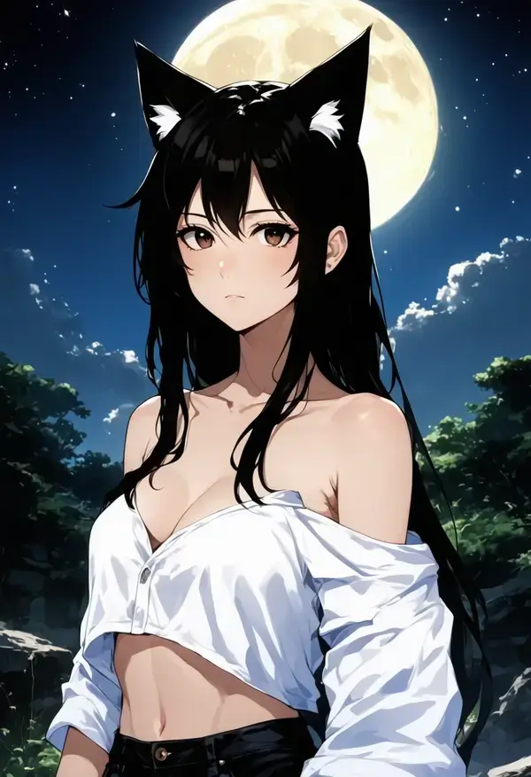 catgirl created with stable diffusion 3.5