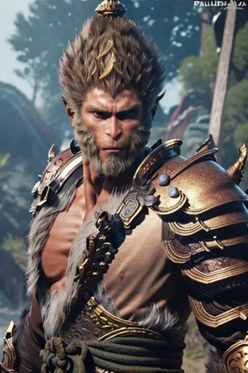 AI-generated Black Myth Wukong Image