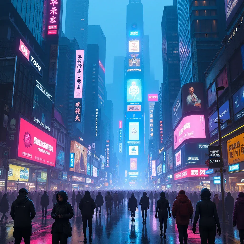 Cyberpunk style image made by Flux model