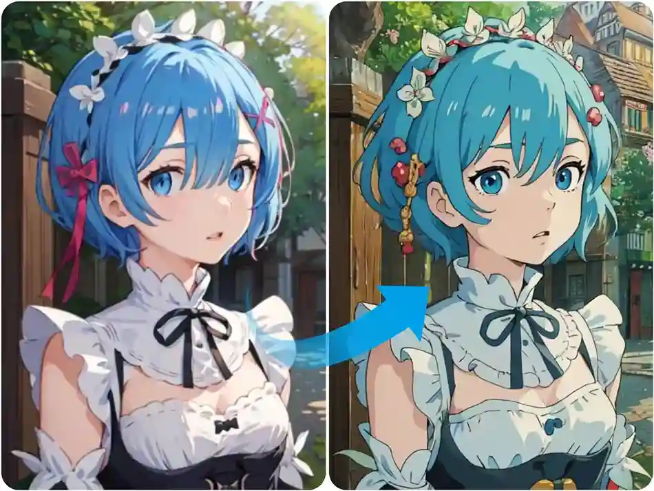 Turn Rem to Ghibli style art