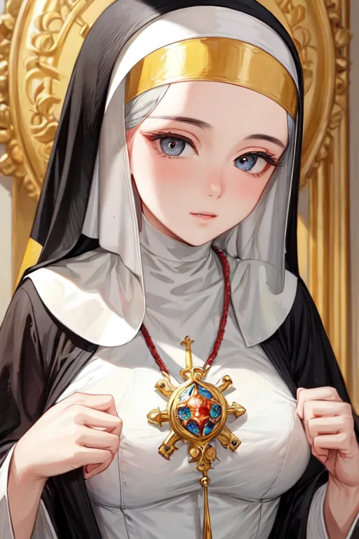 AI Nun Art Anime Style