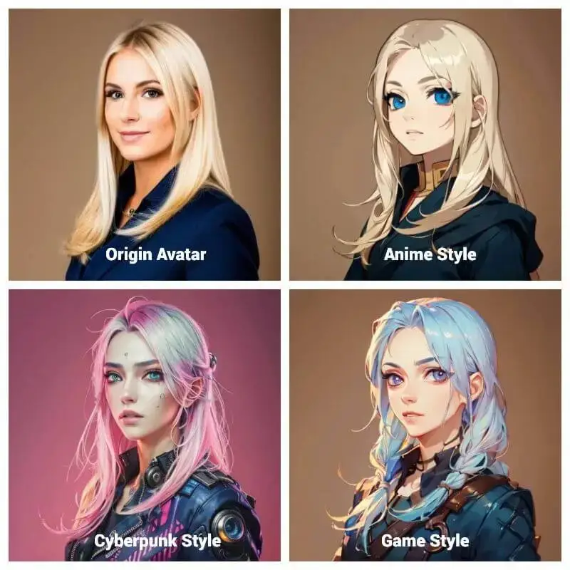 Convert Your Avatars into Different Styles with AI