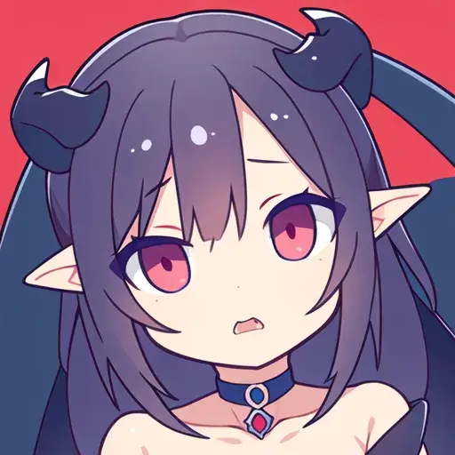 chibi style succubus
