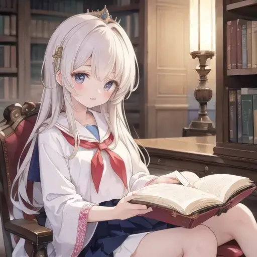 Anime girl generated by Stable Diffusion