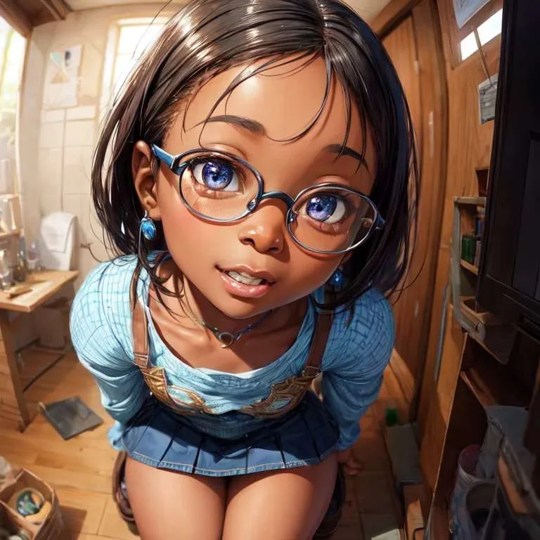 African-cartoon-girl