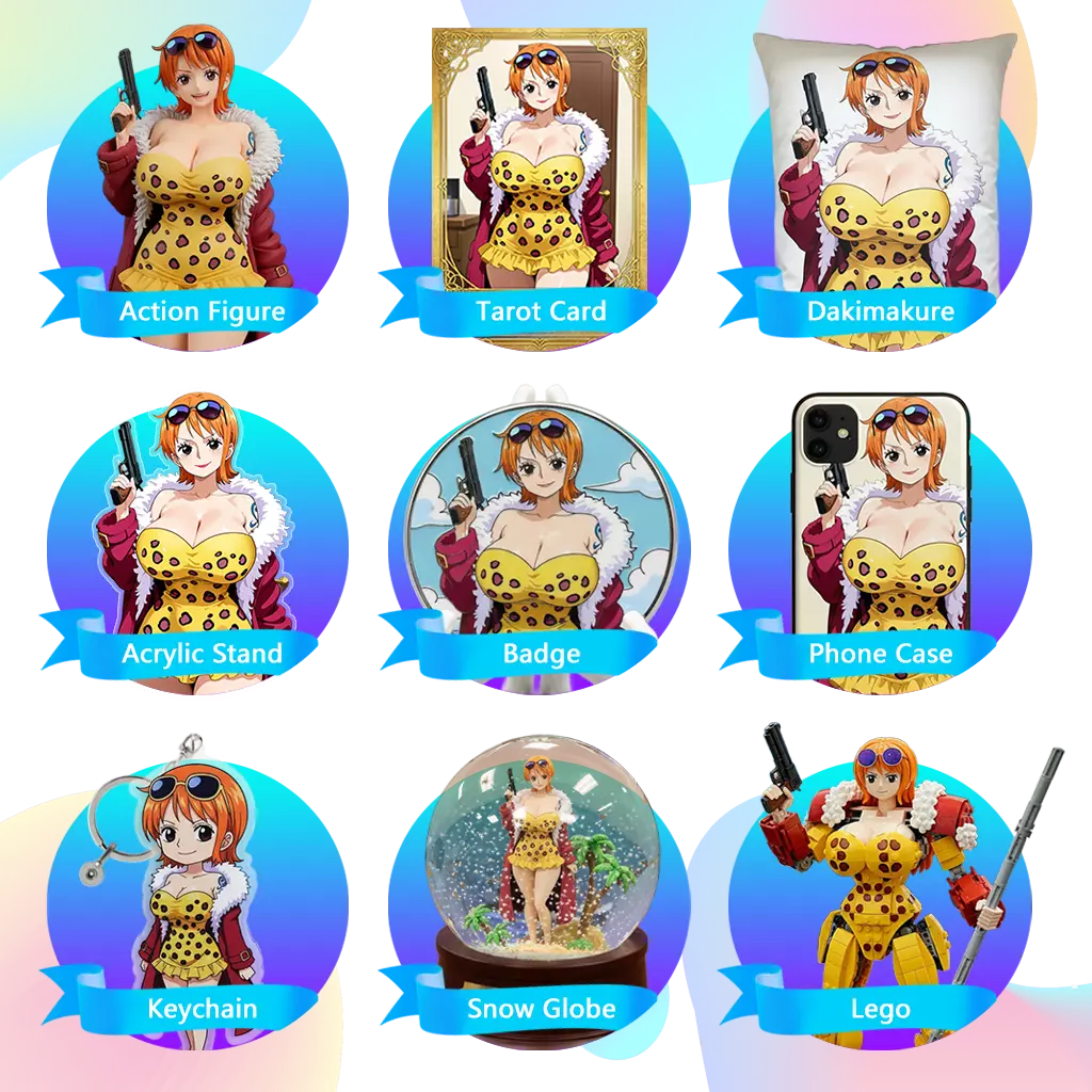 9 different kinds of anime merchandises