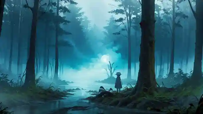 Anime forest background