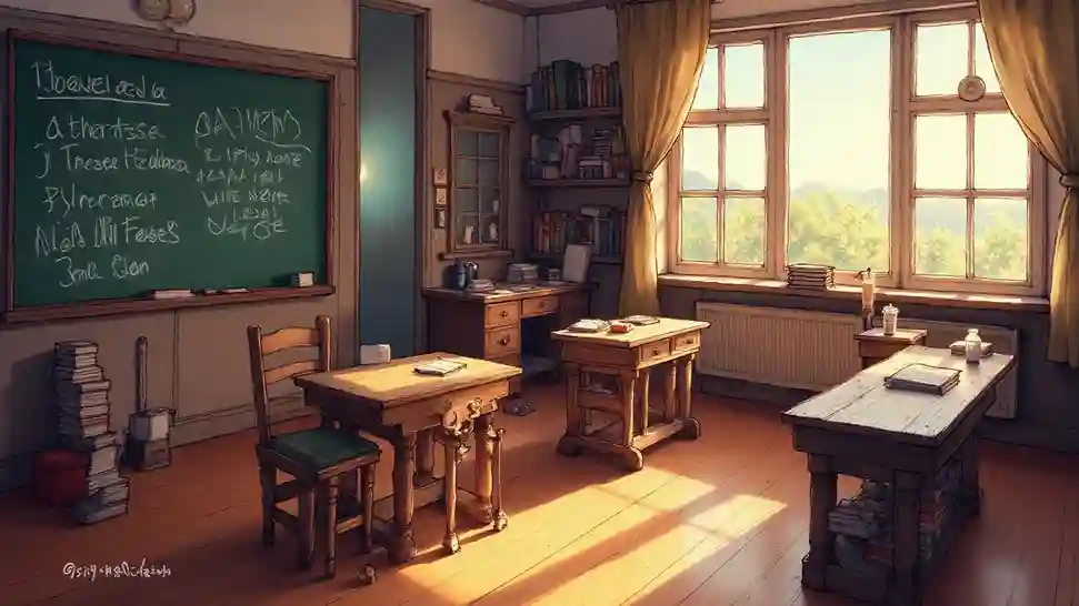 Anime school backround