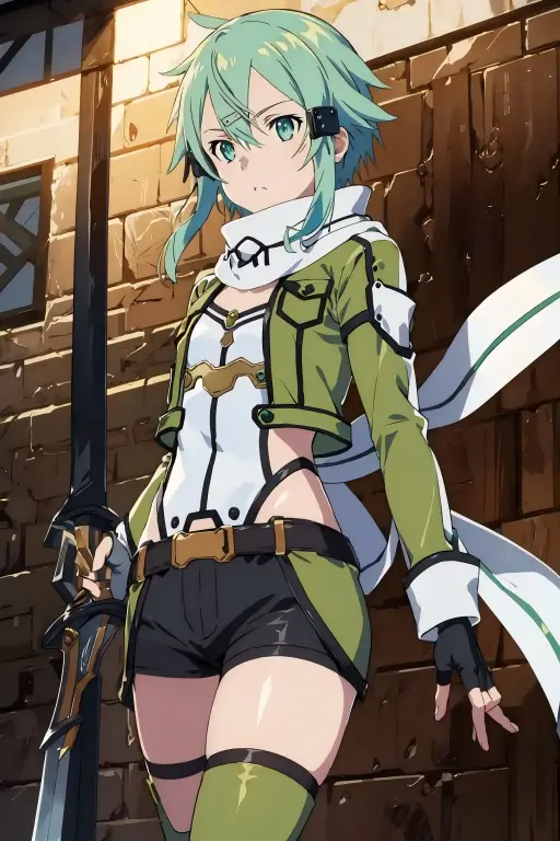 make Asada Shino with Sword Art Online OC Maker