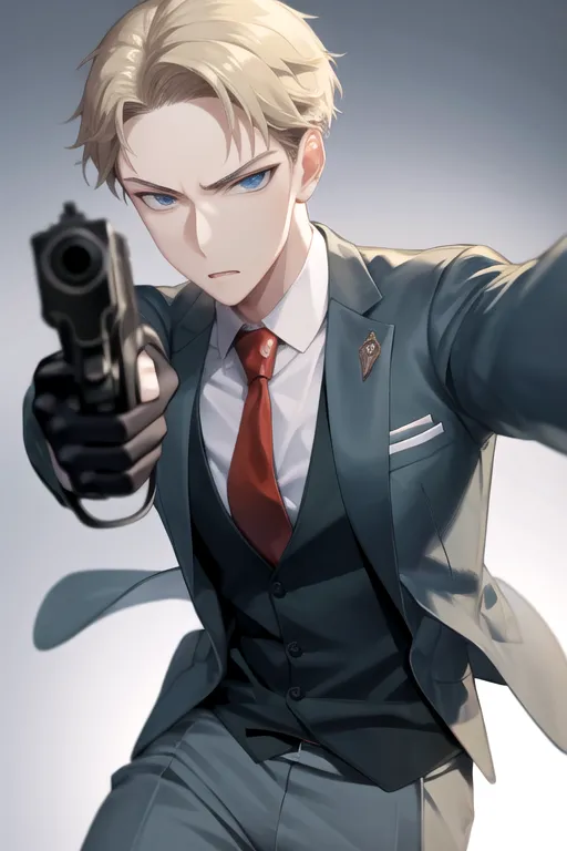 AI-generated Loid Forger Art