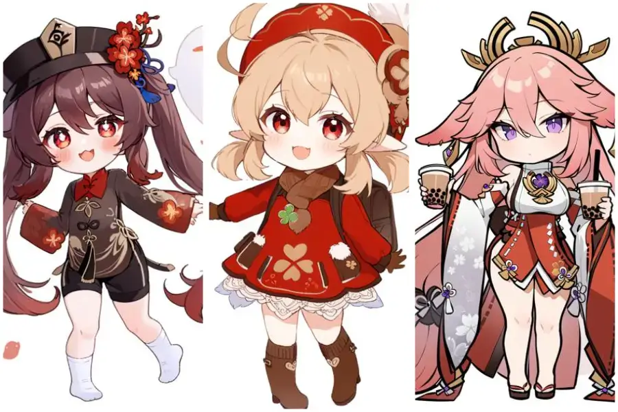 ちびスタイル原神AIアート