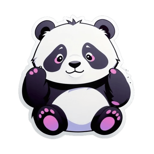 Panda sticker