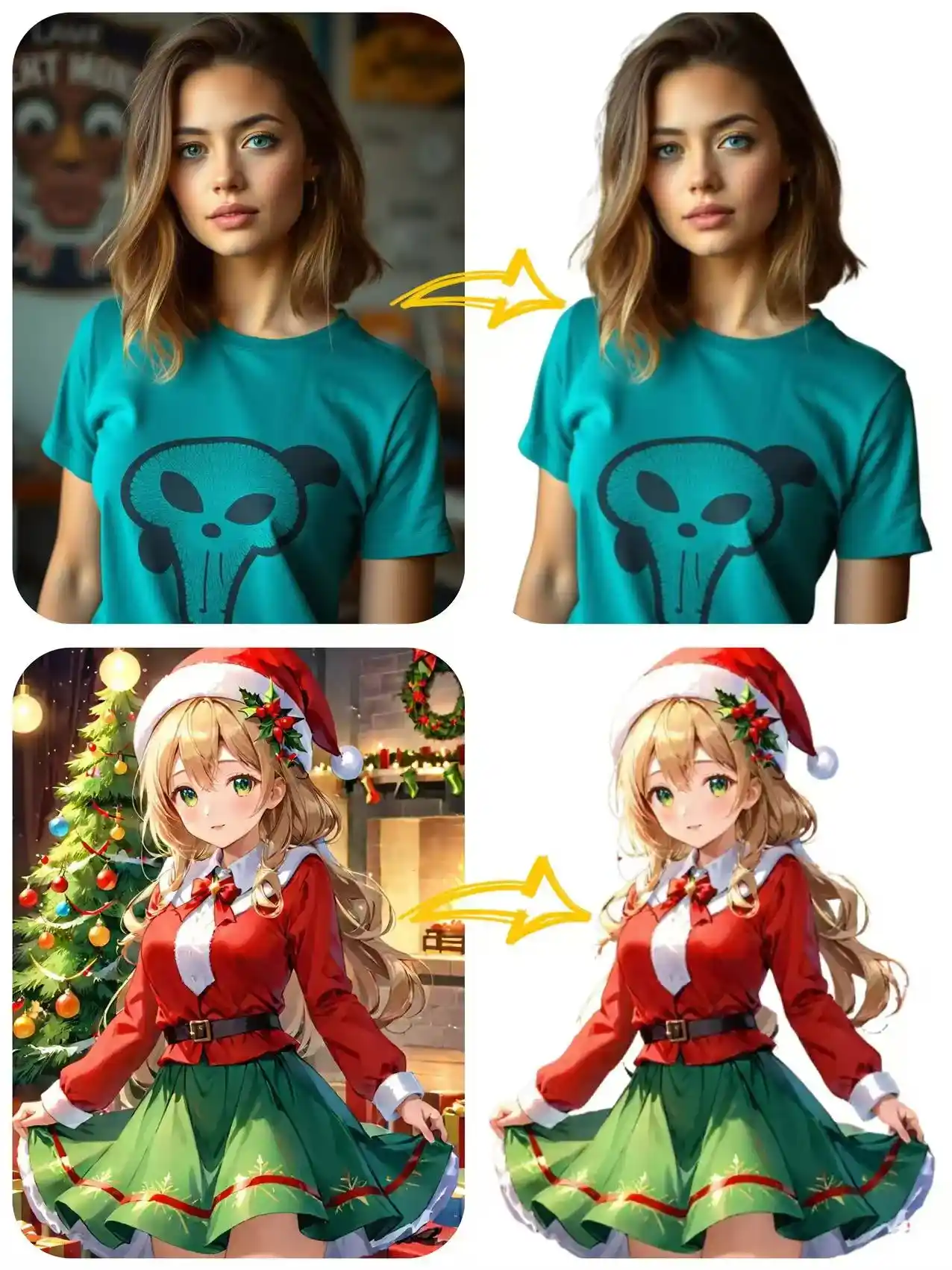 Remove background from different types of images