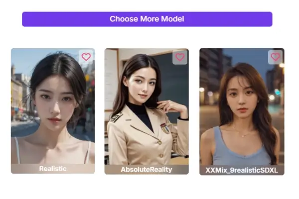 choose Realistic models