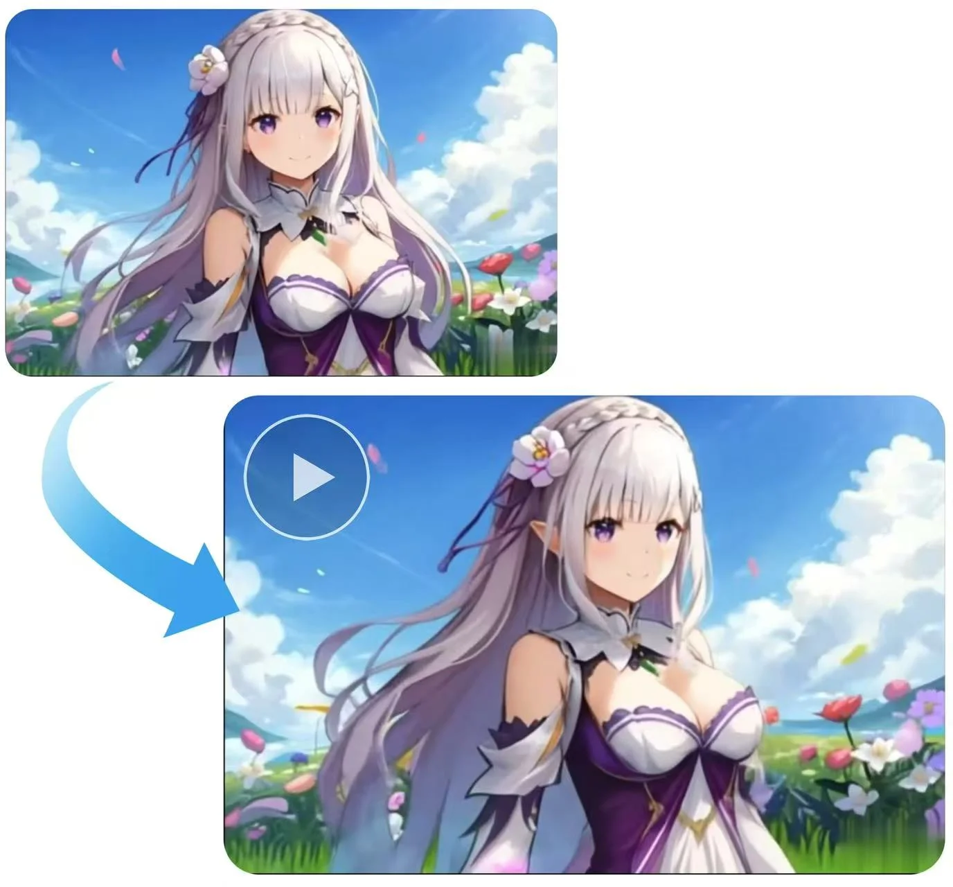 turn image to vidoe with AI anime video generator