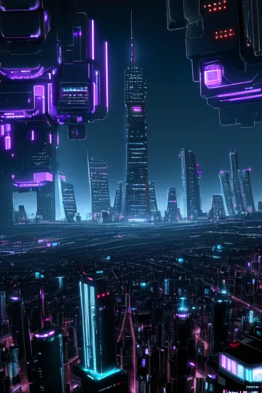 Neon-lit Cityscapes
