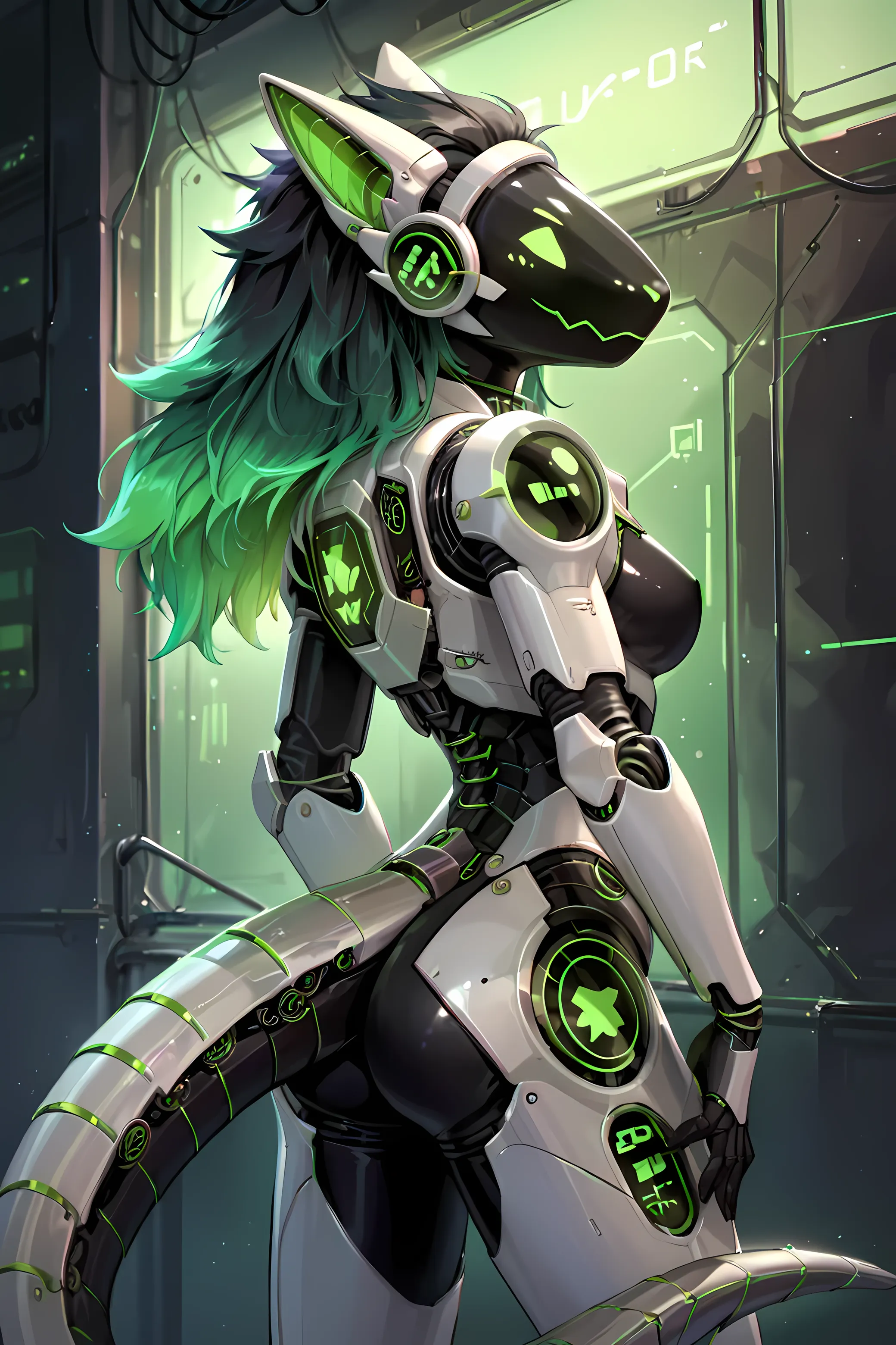 Cyberpunk-style Protogen Art