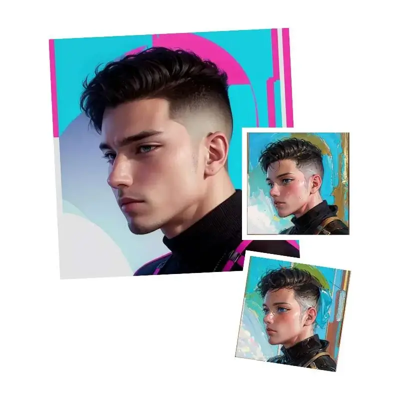 写真を油絵風に変換