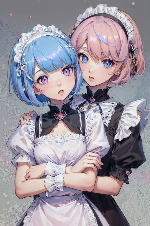 Two-character image with 2:3 ratio made by AnimeGenius