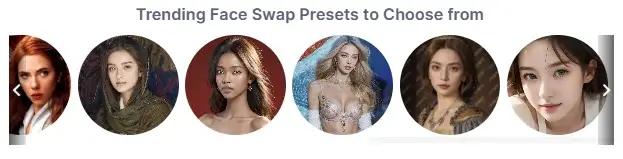 Preseted replacement face images of AnimeGenius