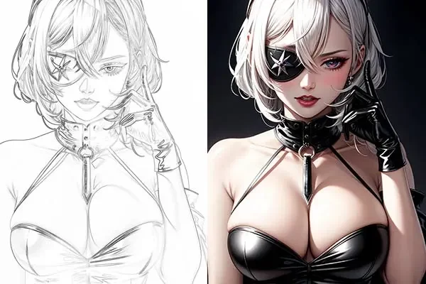 The effect image of Coloring Line Art