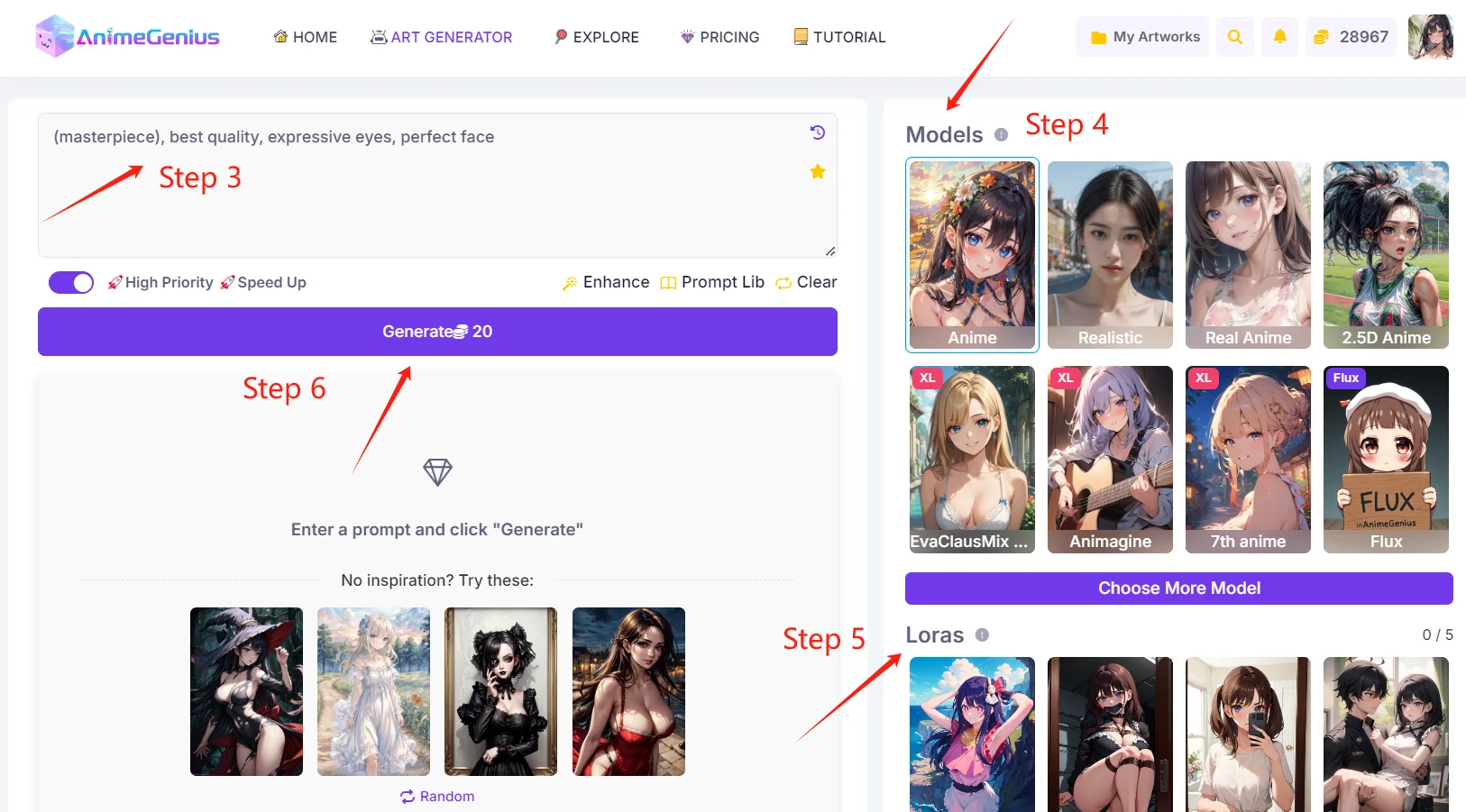Detailed steps to generate Black Myth: Wukong on AnimeGenius
