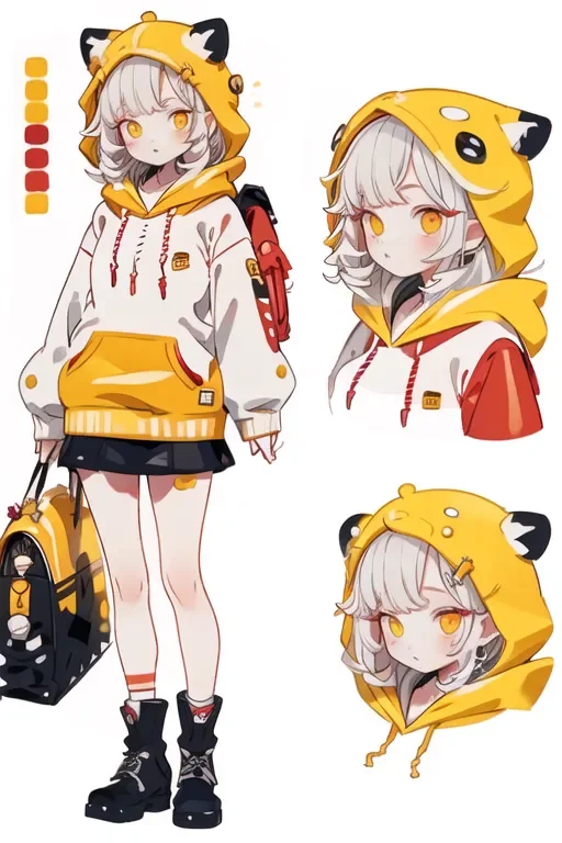 yellow and black dopamine girl