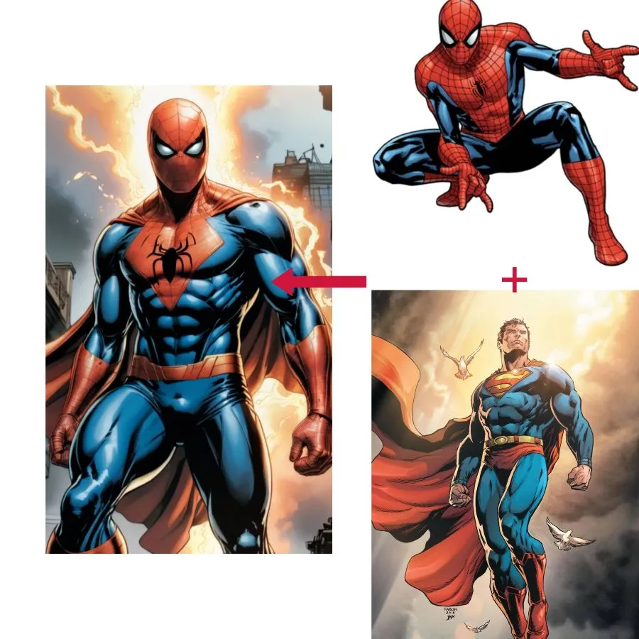 combine two classic character