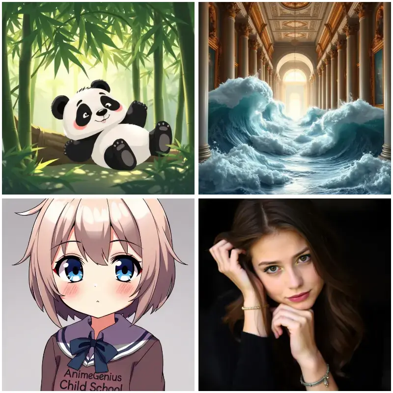 Flux.1 AI Image Generator supports four artistic styles