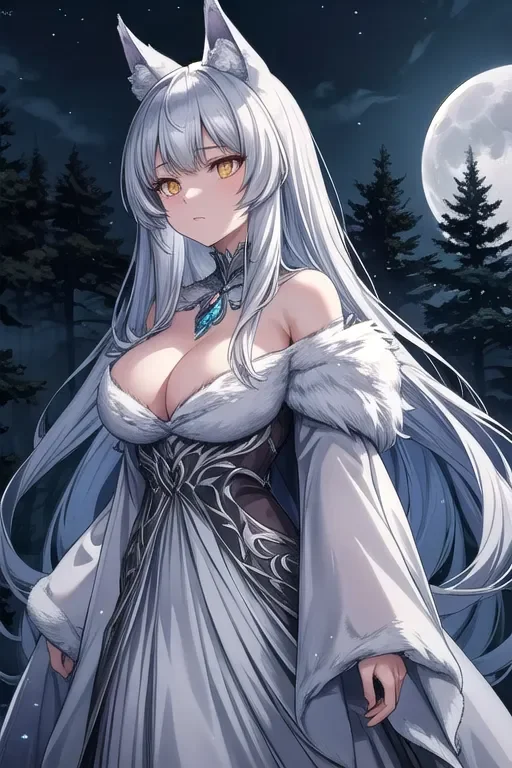 Moon wolf girl