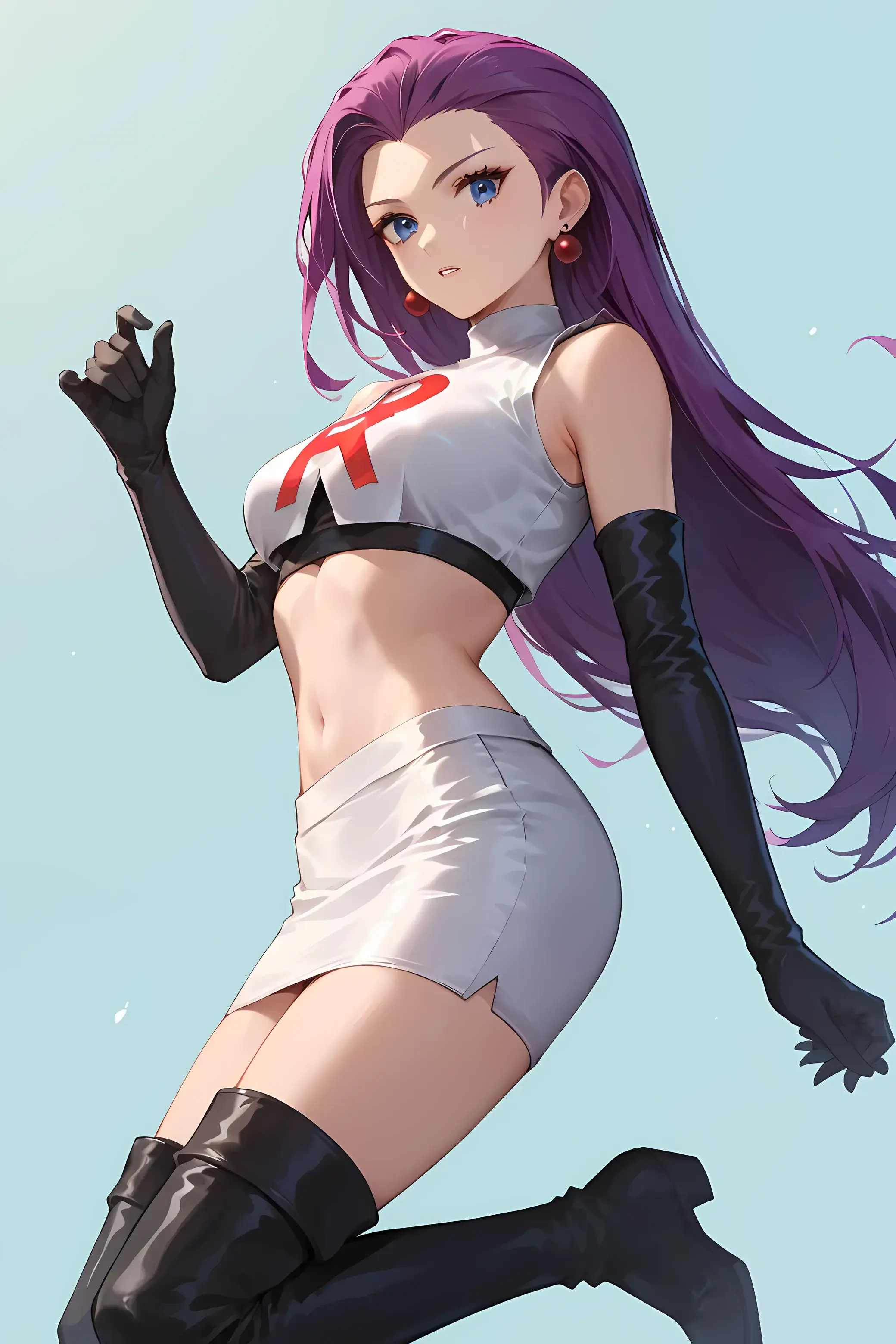 Pokemon purple hair