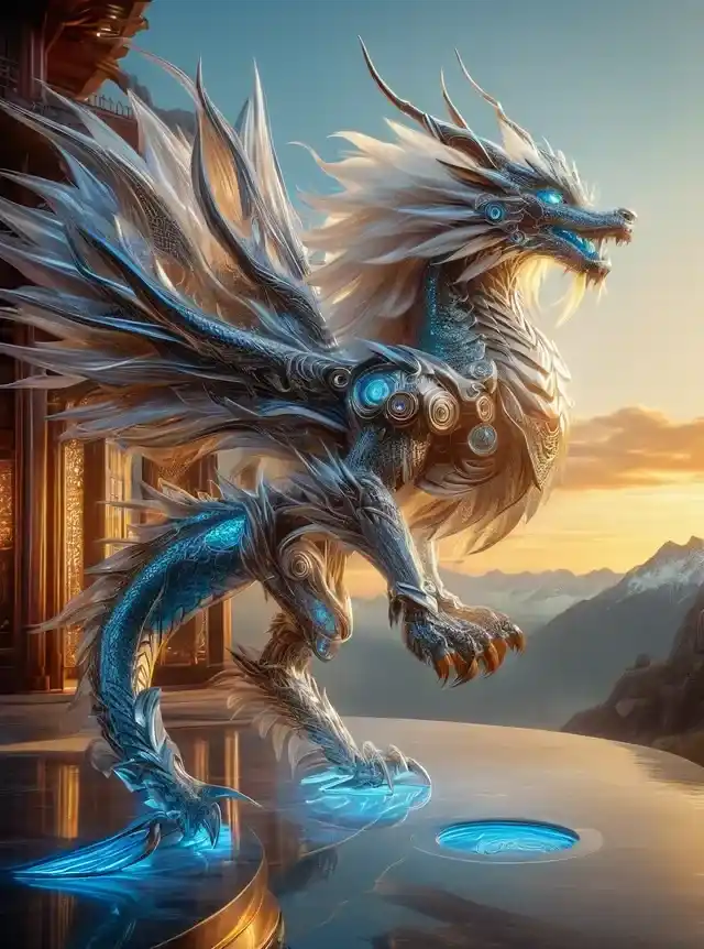 sci-fi dragon