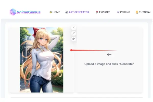 upload an origin picture